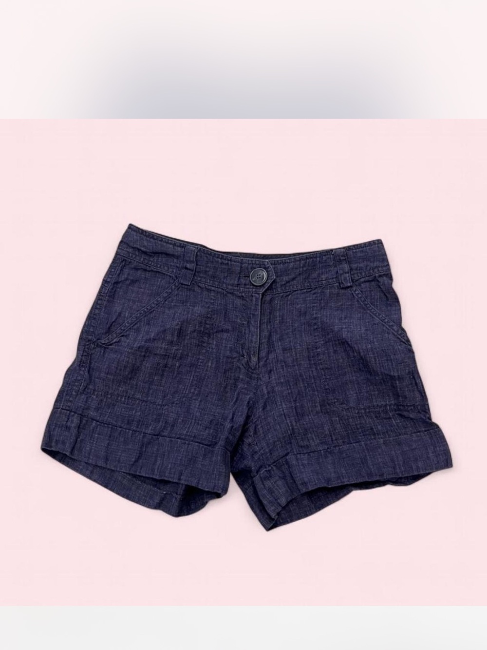 H&M Indigo Denim-Style Cuffed Women's Shorts